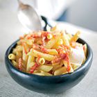 Penne all'arrabbiata met bacon
