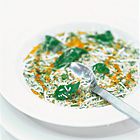 Courgettesoep met chilipeper-crostini's van The River Cafe