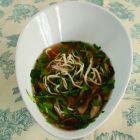 Noedelsoep met kip, raapsteeltjes en shiitake