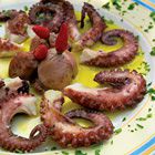 Canarische octopus met chilipeper