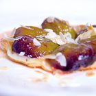 Tarte Tatin van verse vijgen, amandel en vanille