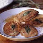 Kalfsoester met prosciutto en salie (saltimbocca)