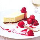 Vanille cheesecake met frambozen