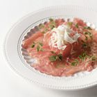 Zalm carpaccio met zuurkool