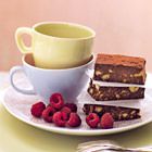 Chocoladekoekjes met frambozen