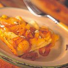 Frittata met aardappel, gekarameliseerde ui en gorgonzola