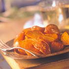 Geroosterde aardappelen met knoflook en balsamico