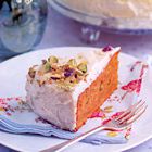Worteltaart met pistachenootjes