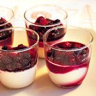 Panna cotta met rood fruit