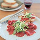Carpaccio met venkelsalade