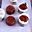 Kleine chocoladecake van pure chocolade