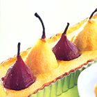 Perentaart met gepocheerde peren
