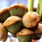 Vetarme muffins met cranberry's en hüttenkäse