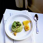Panna cotta met avocado