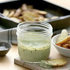 Pesto met crème fraîche