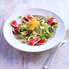 Carpaccio van tonijn met courgette en soja-sesamdressing
