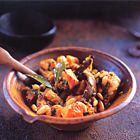 Tajine met kip en pompoen met saffraan