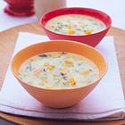 Groentesoep met cheddar uit de slow cooker