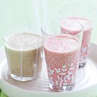 Milkshake van aardbei en balsamico