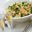 Fusilli met gerookte zalm, citroen en rucola