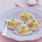 Coquilles met venkel-pernodsaus