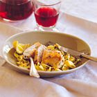Kip met citroen, peterselie, pecorino en orecchiette