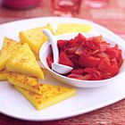 Polenta uit de oven met pittige relish