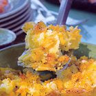 Geroosterde aardappelpuree met knoflook en rozemarijn