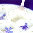 Komkommersoep met knoflook en bieslook