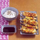 Yakitori van kip met Parmezaanse kaas en tijm