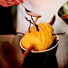 Gebakken ananas met rumroom