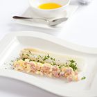 Asperges met ham en ei en peterselie