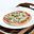 Pizza met witte en groene asperges