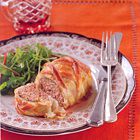 Gehaktbroodje met rodebessen-marsalaglazuur