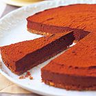 Chocolade cheesecake met bitterkoekjes