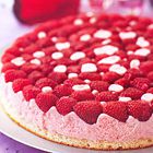 Lichte cheesecake met frambozen