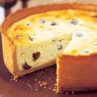 Ricotta cheesecake met rozijnen