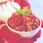 Chili con carne met kidneybonen en witte bonen