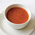 Paprikasoep van gegrilde paprika