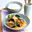 Thaise groene curry met zoete aardappel en aubergine