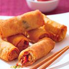 Mediterrane loempia's met kip en geitenkaas
