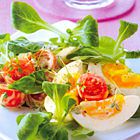 Eiersalade met tuinkersdressing