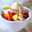 Tropische fruitsalade met pina colada en kokos