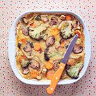 Lasagne met broccoli, courgette en paddenstoelen