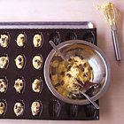 Madeleines met pepermunt en chocolade