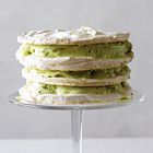 Meringuetaart met pistacheroomijs