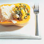 Pompoengnocchi met pecorino en tijmboter
