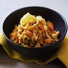 Nasi met omeletreepjes