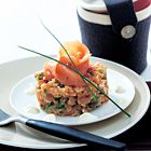 Zalmtartaar van verse zalm