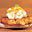 Aardappelkoekjes met mangocrème